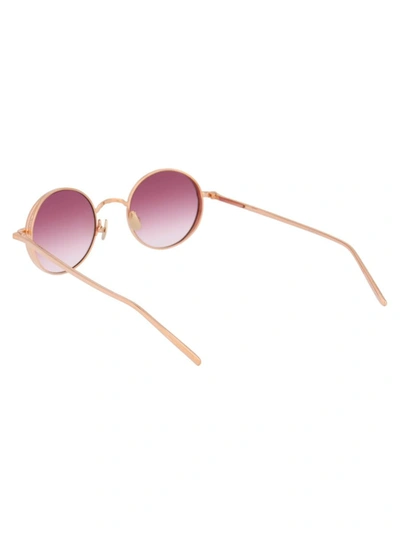 Shop Matsuda Sunglasses In Rg-mbk Rose Gold