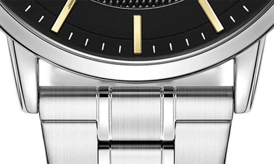 Kenneth Cole Diamond Dial Bracelet Watch In Silver