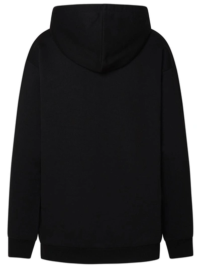 Shop Michael Michael Kors Empire Sweatshirt In Black Cotton