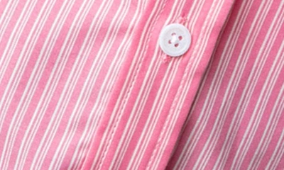 Shop Zadig & Voltaire Taskiz Stripe Embellished Cotton Button-up Shirt In Rubber