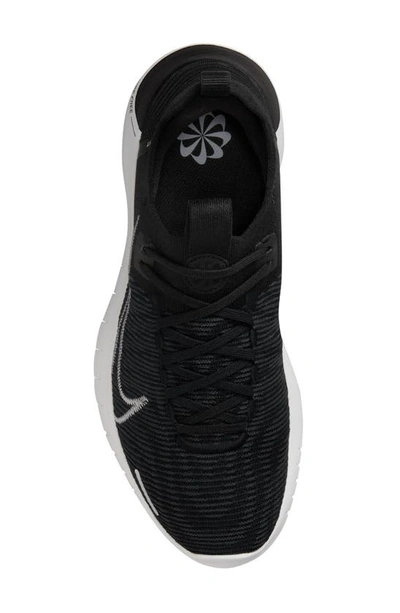 Shop Nike Free Run Flyknit Next Nature Running Shoe In Black/ White/ Anthracite