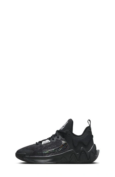 Shop Nike Kids' Giannis Immortality 2 Sneaker In Black/ Wolf Grey/ White/ Black