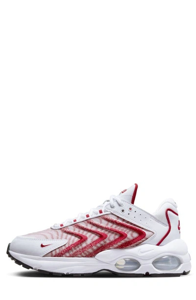 Nike Men's Air Max Tw Shoes In White/ White/ Black/ Red