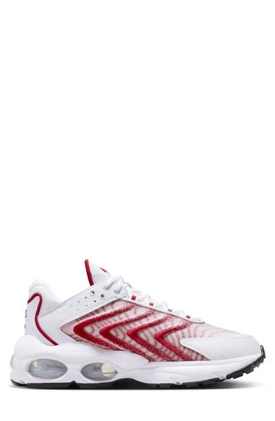 Nike Men's Air Max Tw Shoes In White/ White/ Black/ Red