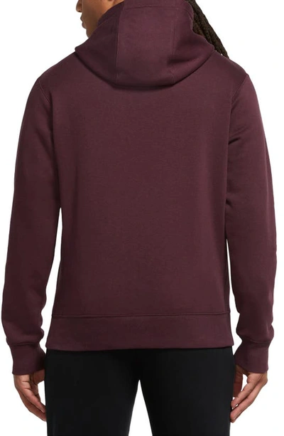 Shop Nike Sportswear Club Hoodie In Night Maroon/ White