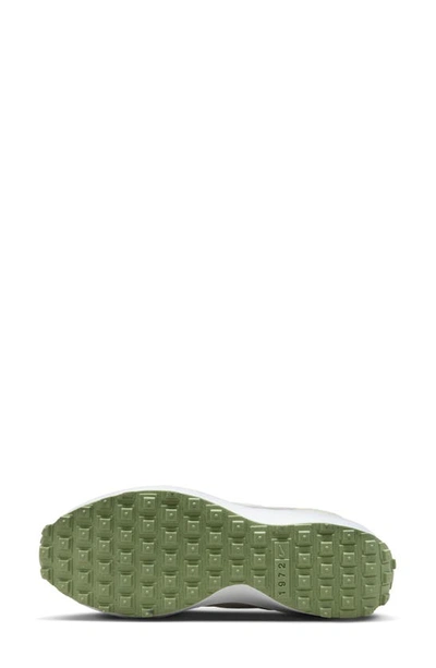 Shop Nike Waffle Debut Sneaker In White/ Sea Glass-oil Green