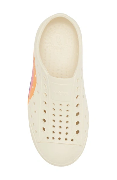 Shop Native Shoes Jefferson Water Friendly Slip-on Sneaker In Bone White/ Bone White/ Dazzle