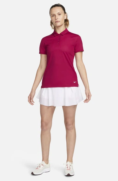 Shop Nike Victory Dri-fit Polo In Noble Red/ White