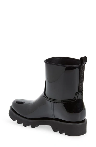 Shop Moncler Ginette Logo Waterproof Rain Boot In Black