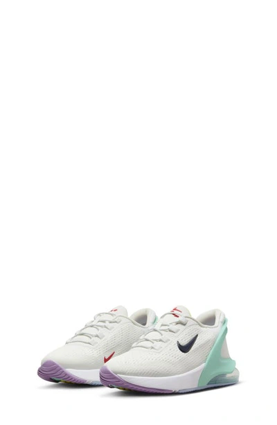 Shop Nike Kids' Air Max 270 Go Sneaker In White/ Obsidian/ Emerald