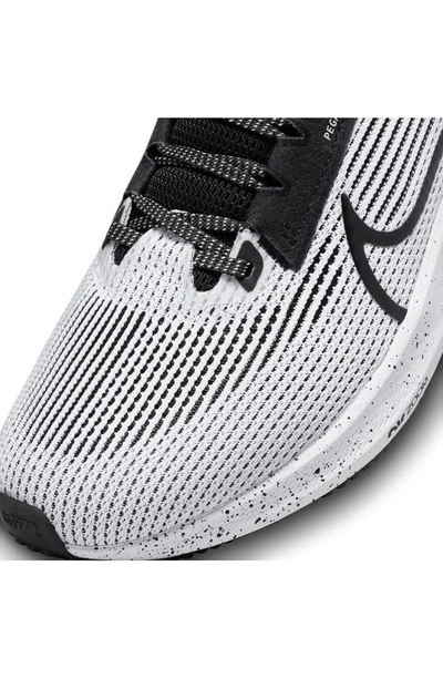 Shop Nike Air Zoom Pegasus 40 Running Shoe In Black/ White
