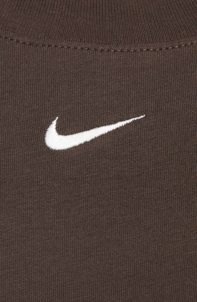 Nike Women's  Sportswear Chill Knit Oversized T-shirt Dress In Baroque Brown/ Sail