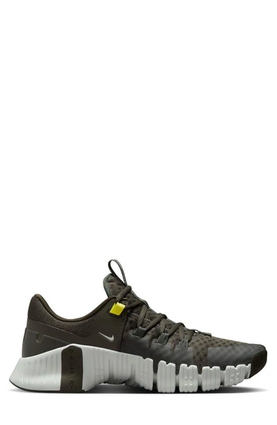 Shop Nike Free Metcon 5 Training Shoe In Sequoia/ High Voltage/ Silver