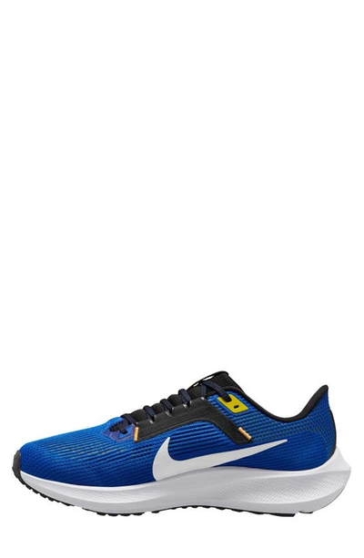 Shop Nike Air Zoom Pegasus 40 Running Shoe In Blue/ White/ Black/ Sundial