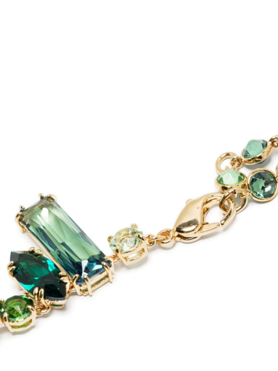 Shop Swarovski Gema Crystal-embellished Necklace In Gold