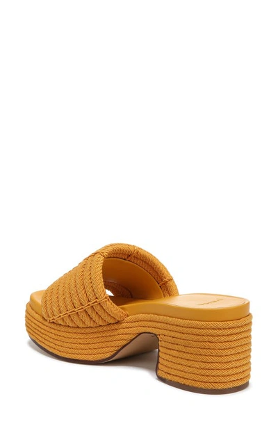 Shop Vince Margo Cord Platform Sandal In Papaya Yellow