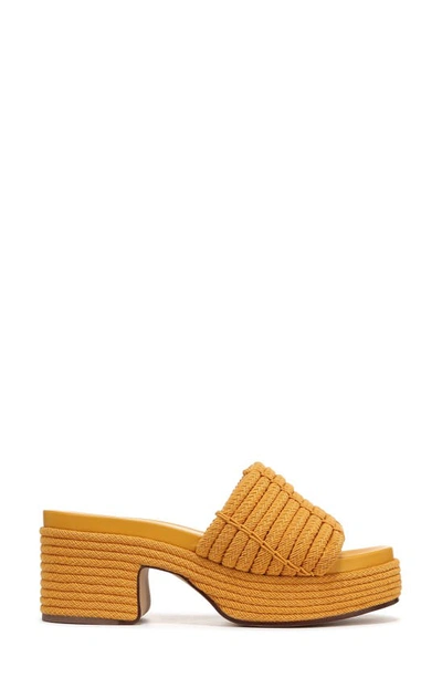 Shop Vince Margo Cord Platform Sandal In Papaya Yellow