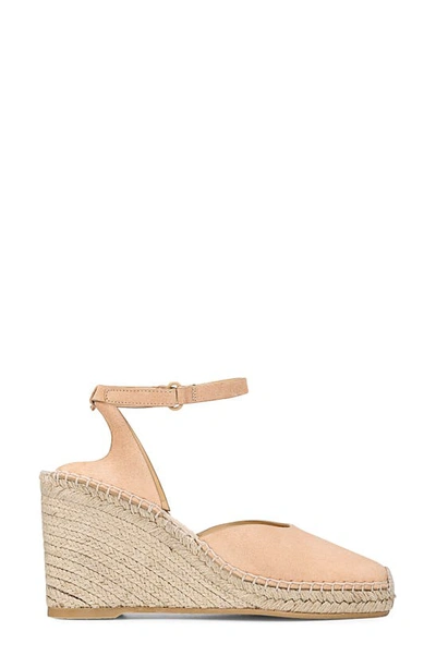 Vince Cecilia Ankle Strap Espadrille Wedge In Blonde