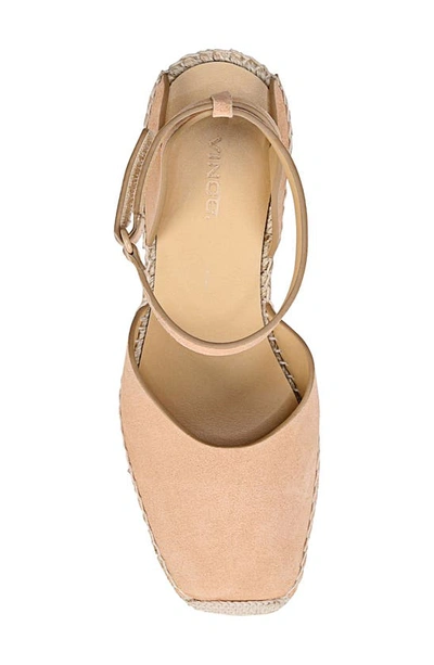 Vince Cecilia Ankle Strap Espadrille Wedge In Blonde