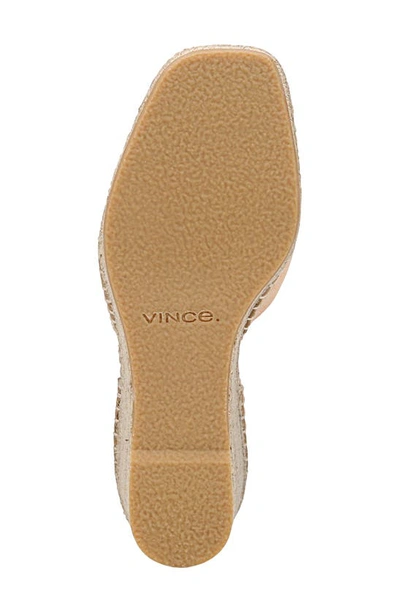 Vince Cecilia Ankle Strap Espadrille Wedge In Blonde
