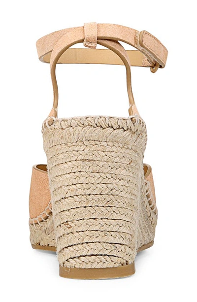 Vince Cecilia Ankle Strap Espadrille Wedge In Blonde