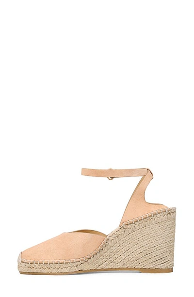 Vince Cecilia Ankle Strap Espadrille Wedge In Blonde