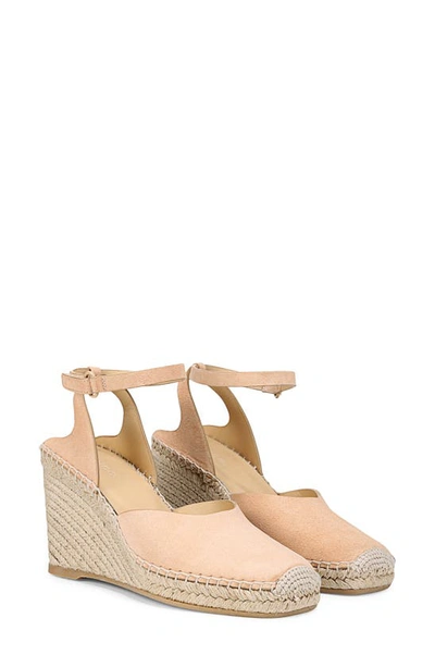Vince Cecilia Ankle Strap Espadrille Wedge In Blonde