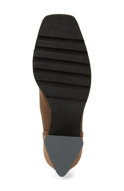 Eileen Fisher Spell Knit Sock Block-heel Booties In Antelope