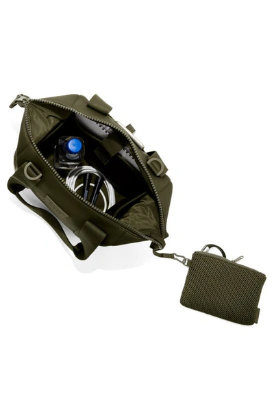 Dagne Dover Medium Landon Neoprene Carryall Duffle Bag In Dark Moss