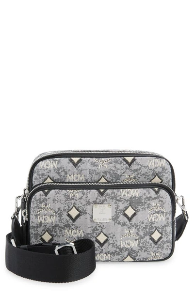 MCM Klassik Vintage Jacquard Monogram Canvas & Leather