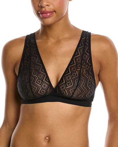 Shop Dkny Pure Lace Bralette In Brown