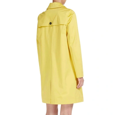 Marella Agordo Cotton A-line Rain Jacket In Yellow