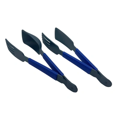 Kuhn Rikon Tong Tools 4 Piece Set In Blue