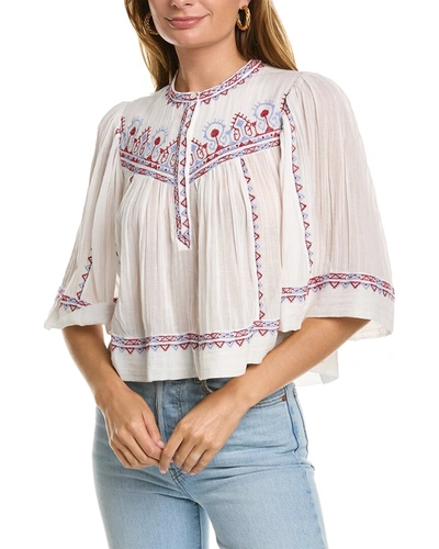 Shop Isabel Marant Etoile Juline Top In White