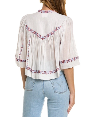 Shop Isabel Marant Etoile Juline Top In White