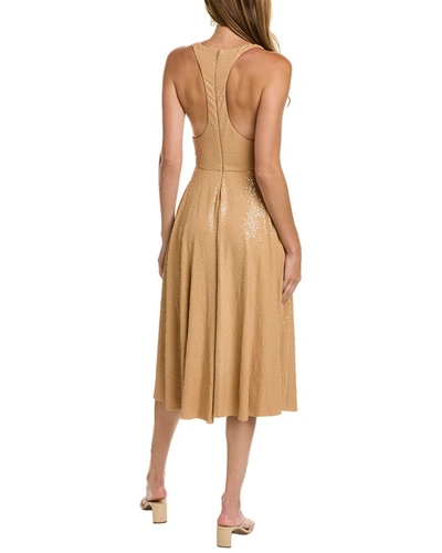 Shop Michael Kors Jersey Racerback Dance Dress In Brown