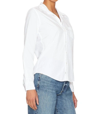 Shop Frank & Eileen Barry Button Down Shirt In White Superfine Poplin In Multi