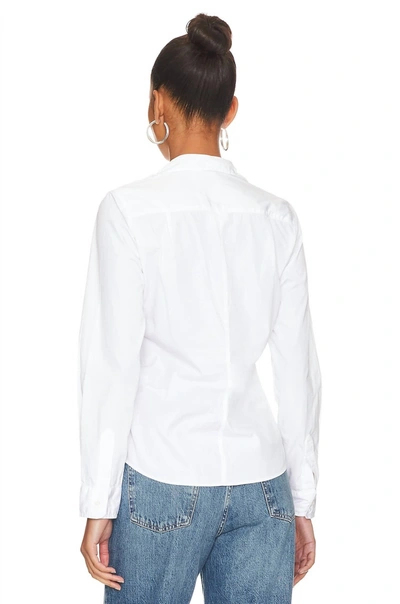 Shop Frank & Eileen Barry Button Down Shirt In White Superfine Poplin In Multi