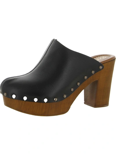 Shop Seychelles Go All Out Womens Leather Slip On Clogs In Black