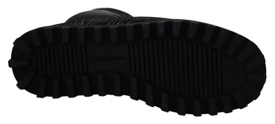 Shop Dolce & Gabbana Black Boots Padded Mid Calf Winter Men's Shoes