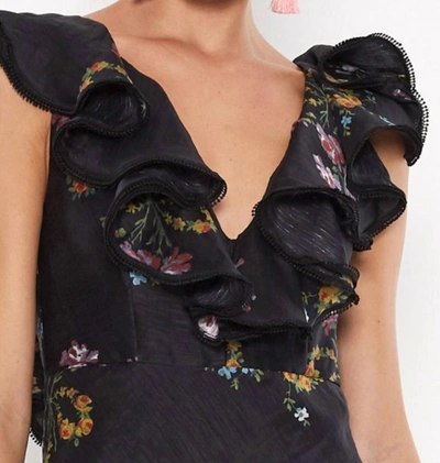 Talulah Lullaby Midi Dress In Dobby Print In Multi