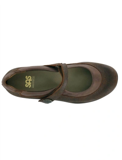 Sas Step Out Mary Jane Shoe - Medium In Brown