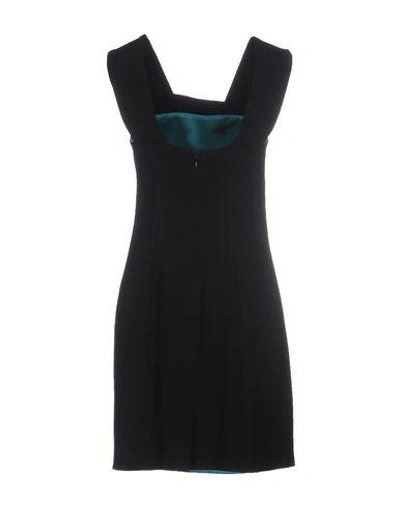 Shop Emporio Armani Short Dress In Black