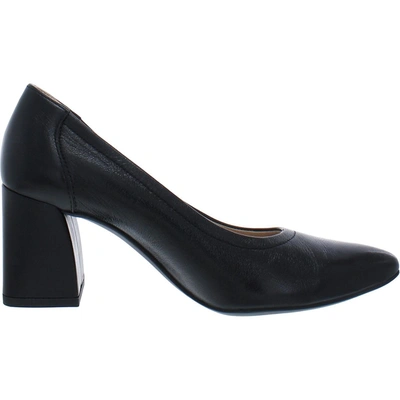 Shop Paul Green Kami Womens Leather Pointed Toe Block Heels In Black