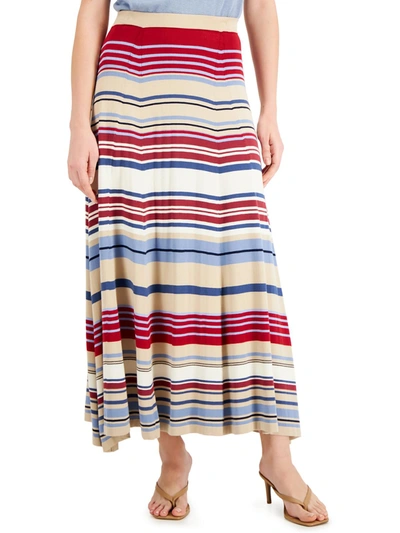 Shop Weekend Maxmara George Womens Knit Long Maxi Skirt In Multi