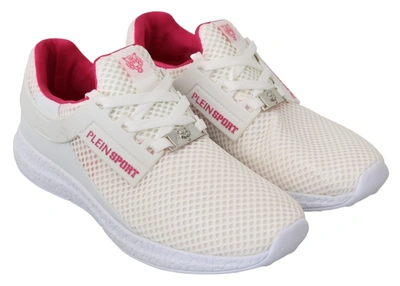 Philipp Plein Chic White Becky Sneakers With Pink Accents In White