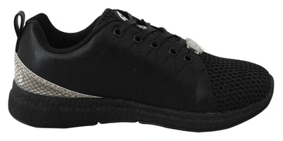 Shop Plein Sport Polyester Runner Gisella Sneakers Women's Shoes In Black