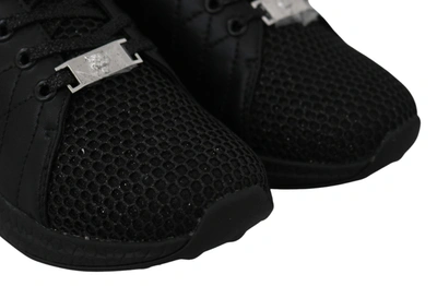 Shop Plein Sport Polyester Runner Gisella Sneakers Women's Shoes In Black