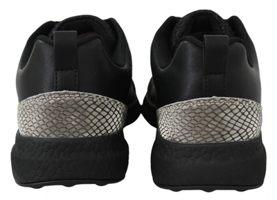 Plein Sport Black Polyester Runner Gisella Sneakers In Black