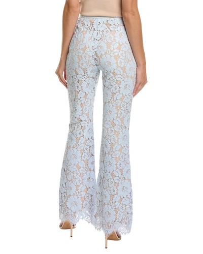 Shop Michael Kors Floral Lace Paillette Flare Pant In White